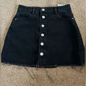 zara denim skirt